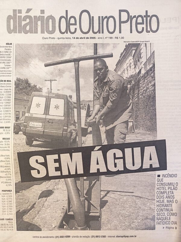 Rede de Alta pressão ainda não saiu do papel após 23 anos do incêndio do Pilão