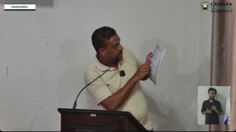 Saneouro é tema do Vereador Titão na tribuna sobre reunião com moradores na Daura de Carvalho