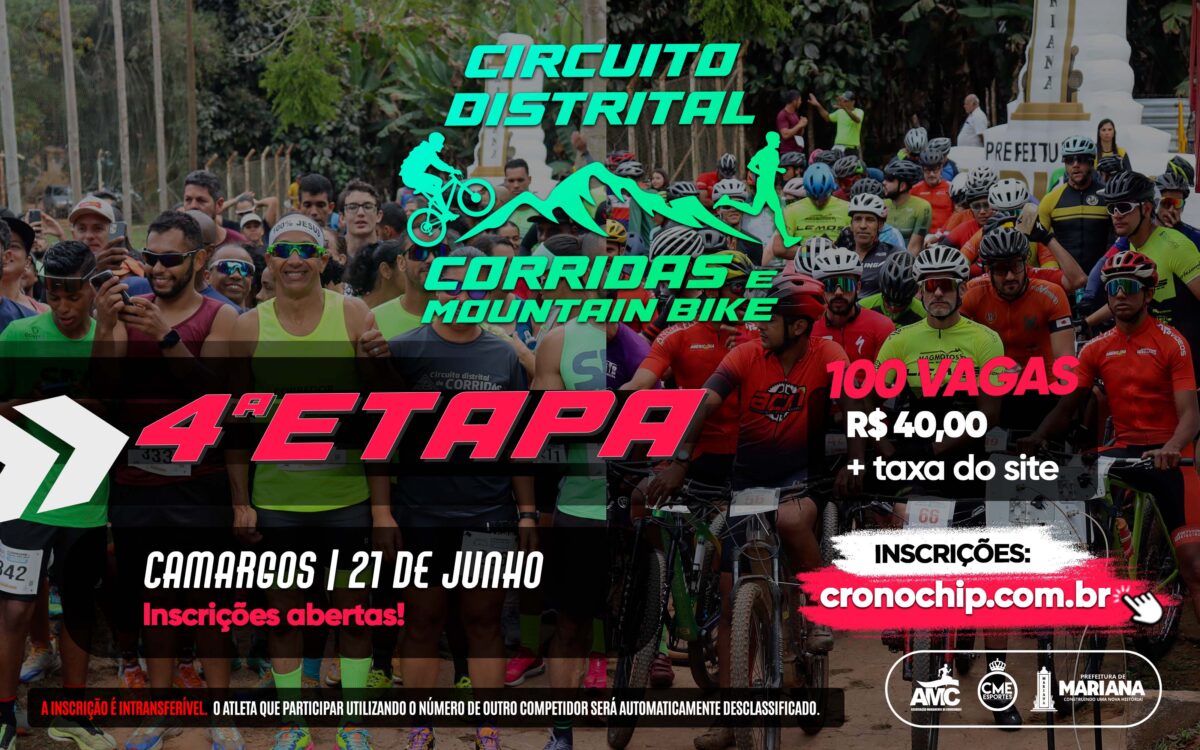 Circuito Distrital abre inscrições para etapa final em Camargos com provas de corrida rústica e mountain bike