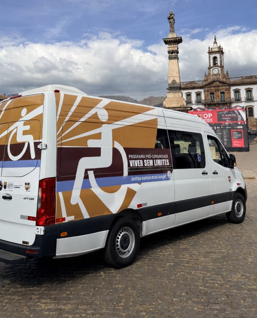 Prefeitura de Ouro Preto lança transporte acessível para pessoas usuárias de cadeira de rodas