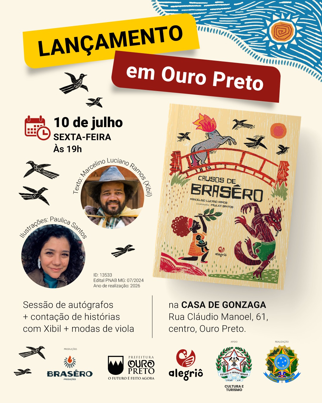 Marcelino Xibil lança livro em Ouro Preto