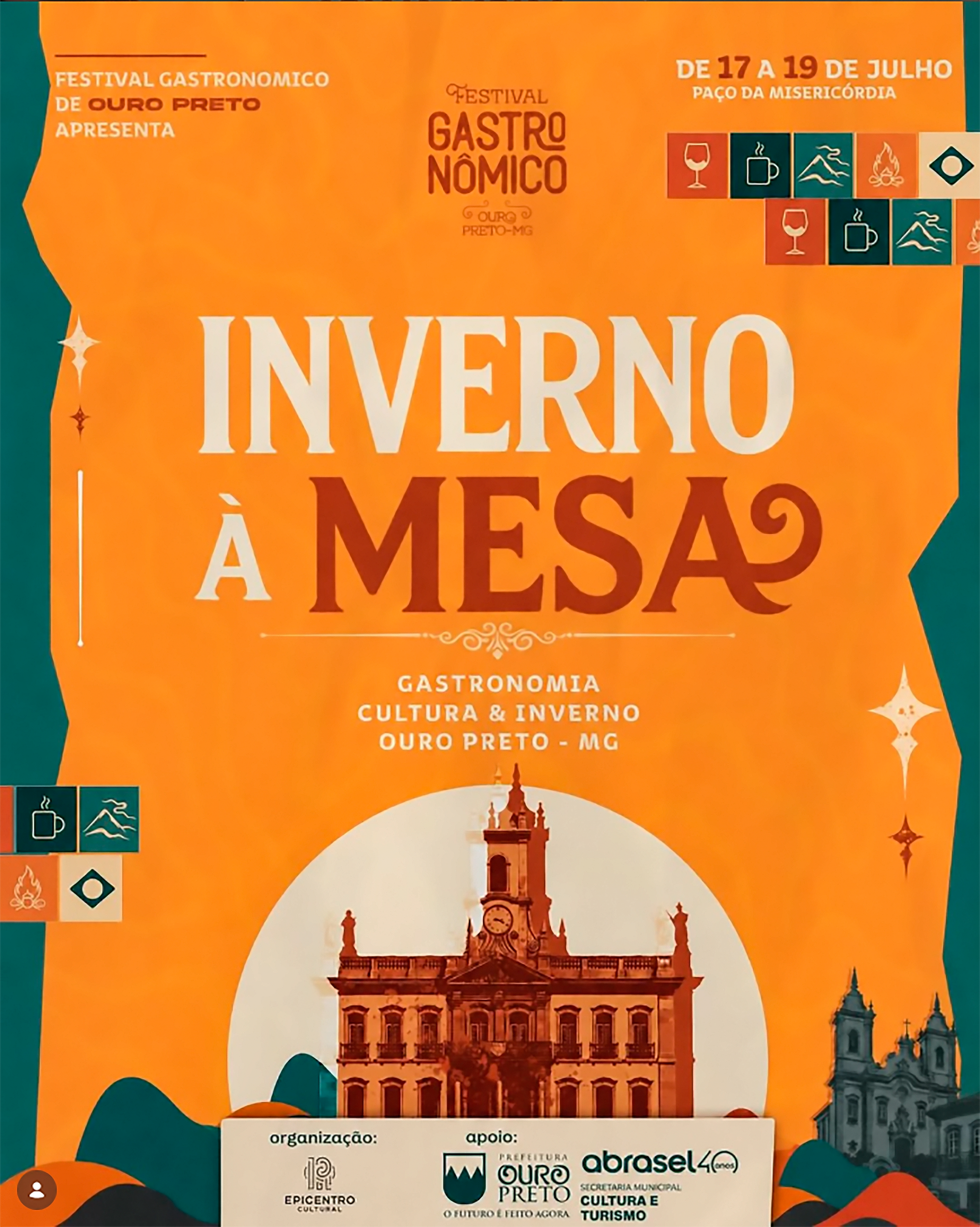 Inverno à Mesa reúne gastronomia, música e cultura em três dias de experiência em Ouro Preto